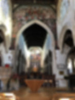 St Thomas' is one of Salisbury's treasures with its medieval 'Doom Painting' over the chancel arch.
