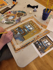 Oil painting session for all levels at Richmond Barracks