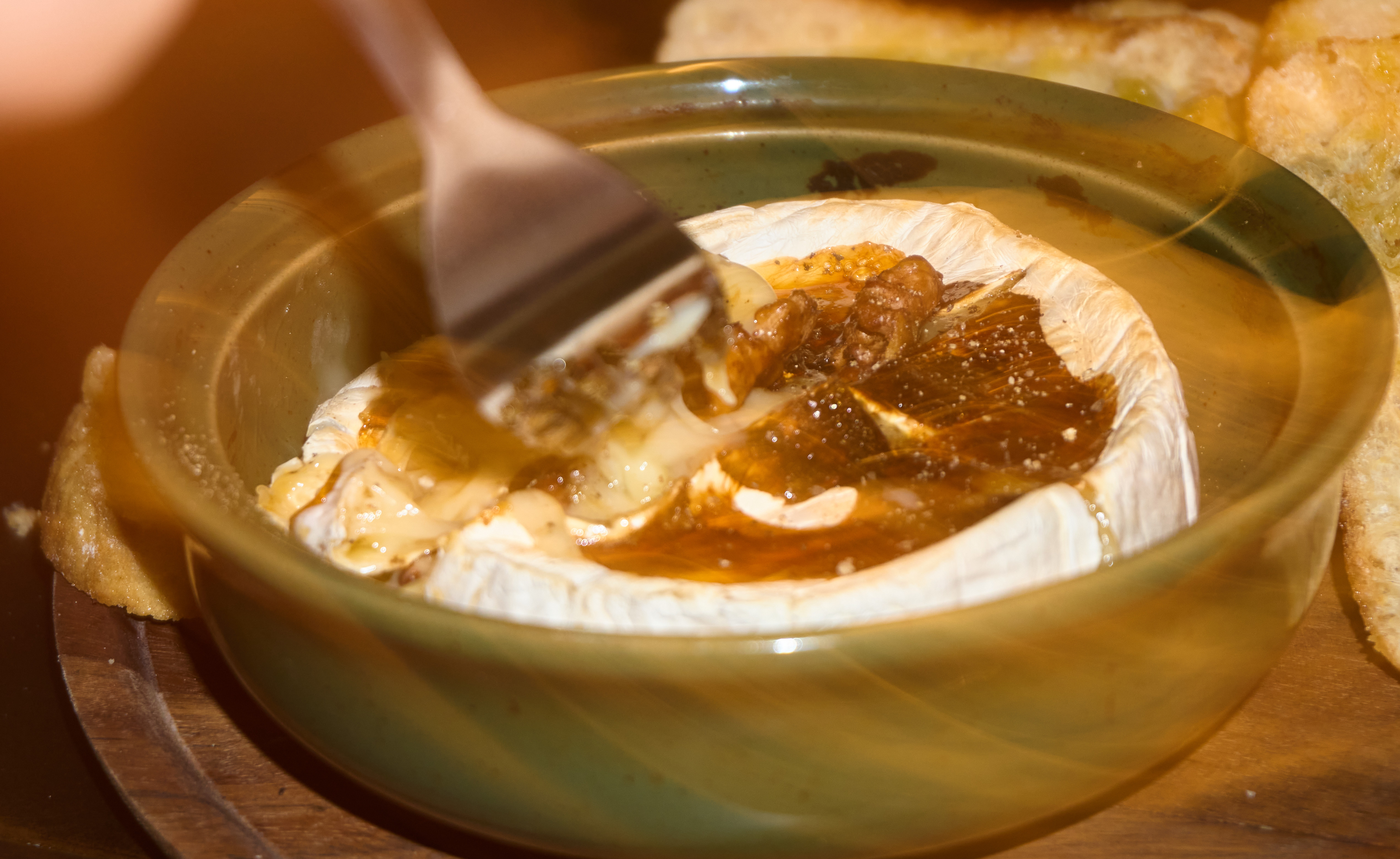 camembert al forn, tapes casolanes de Rosa