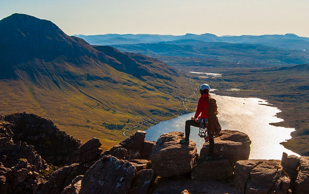 On the summit of Stac Pollaidh