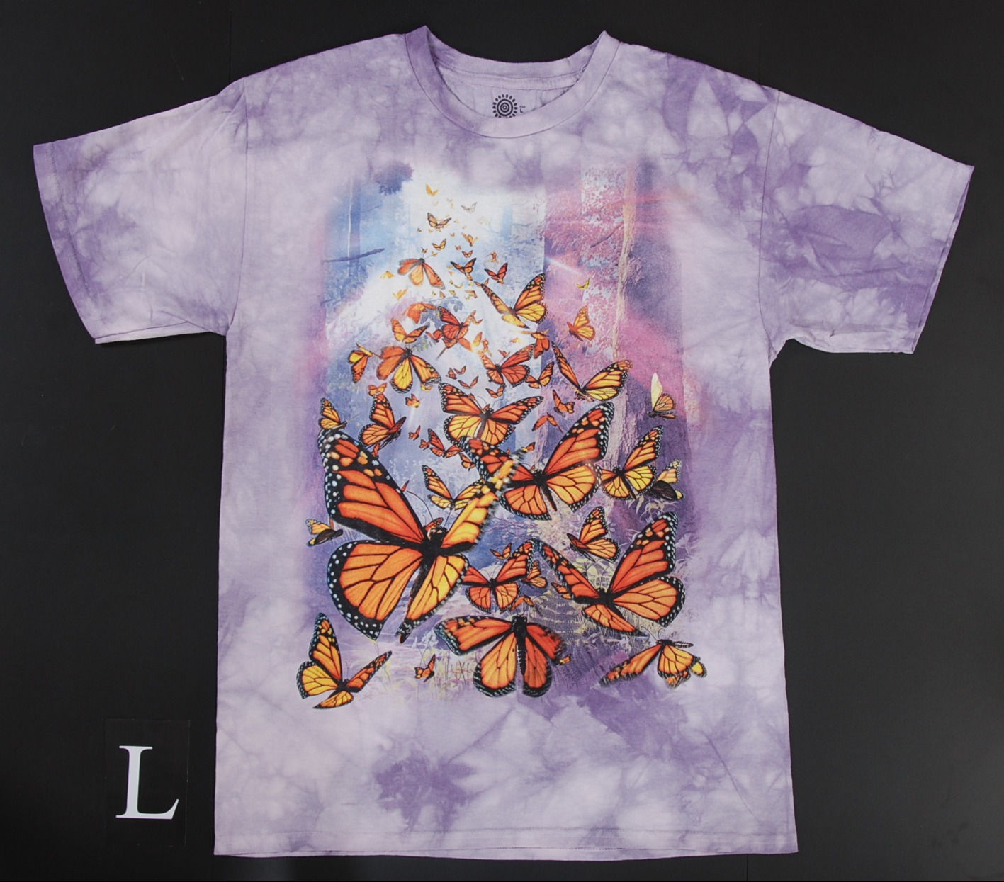 Monarchfalter T-Shirt – Lila Schmetterling Motiv