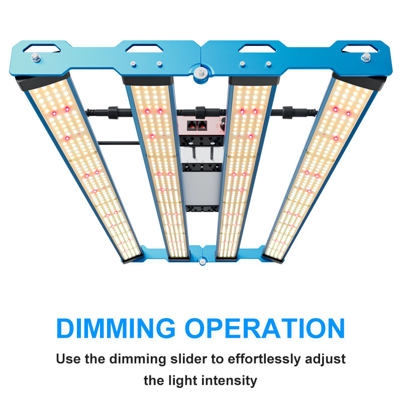 Miniaturbild: P55 LED Grow Lampe 320W – Vollspektrum Bar-System mit Dimmer & Daisy-Chain