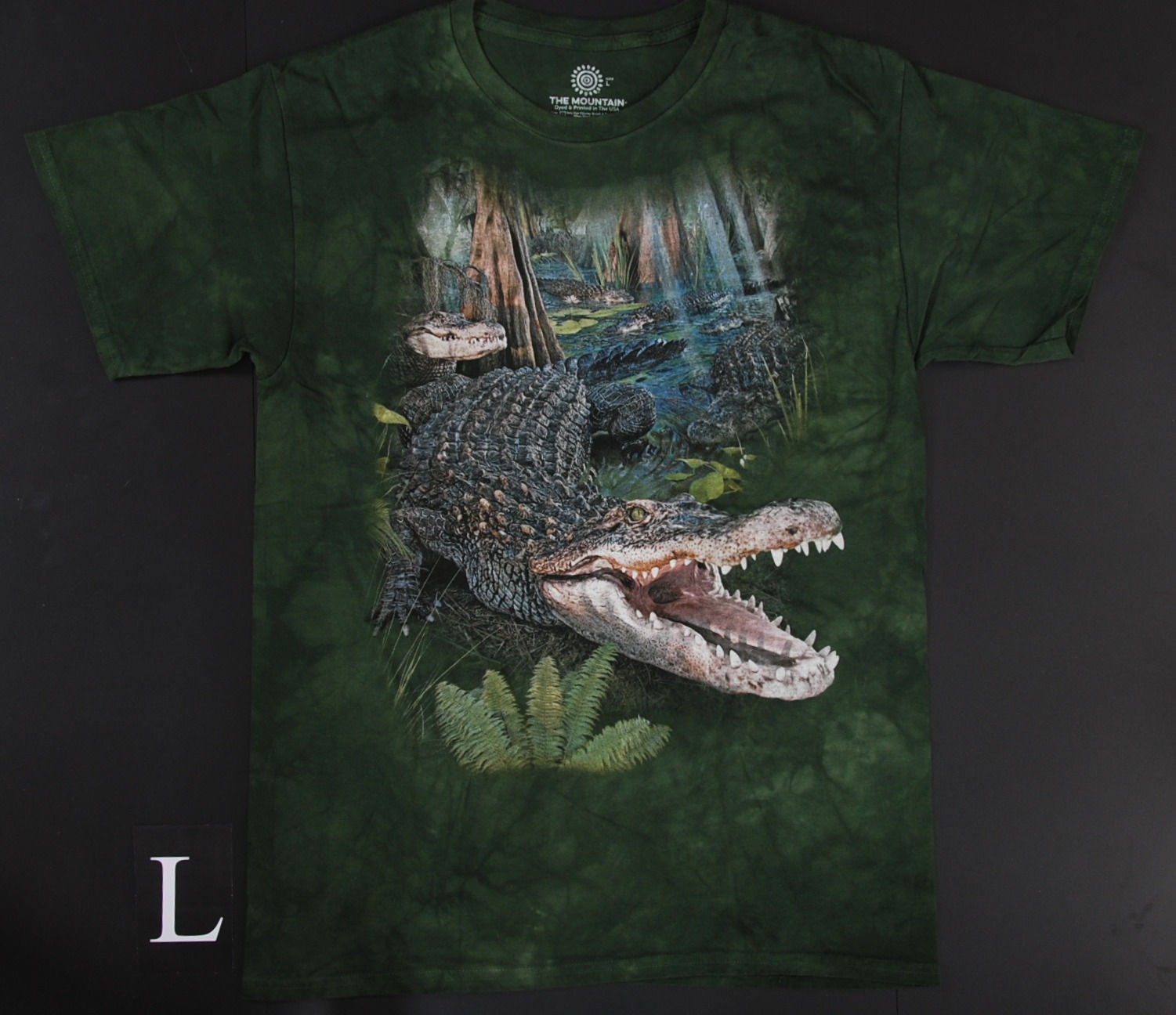 Alligator T-Shirt – Grünes Sumpf Wildlife Motiv