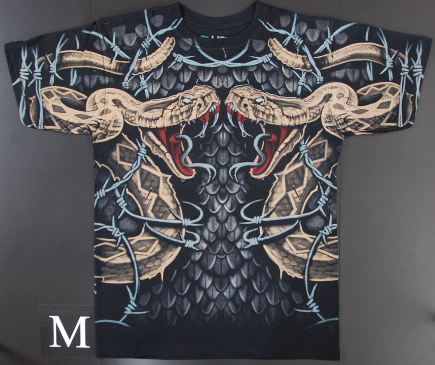Twin Viper Allover T-Shirt – Snake Gothic Shirt