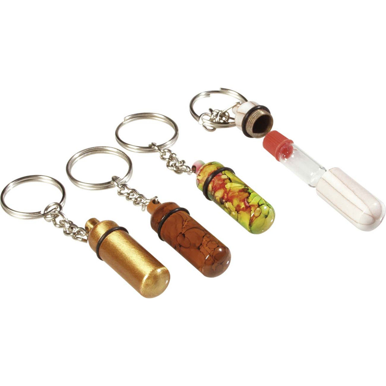 Schlüsselanhänger mit Fläschchen
