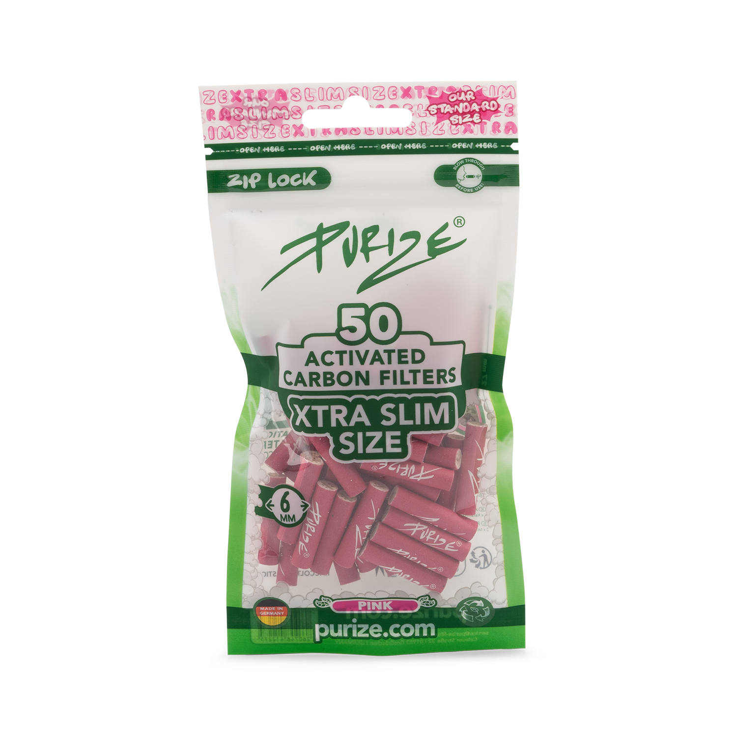 Purize 6mm 50 Stck Pink