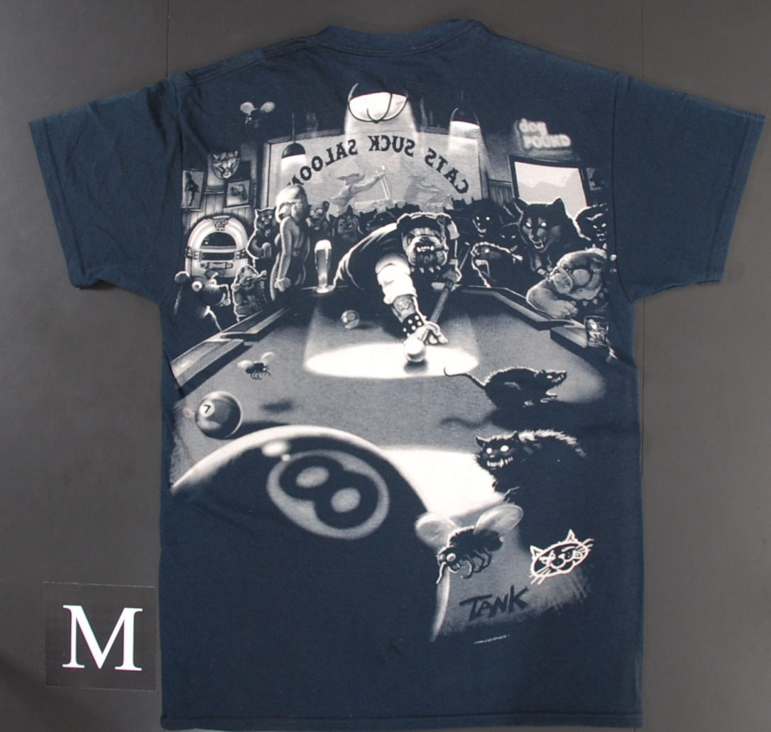 Cats Suck Saloon – Biker Pool T-Shirt