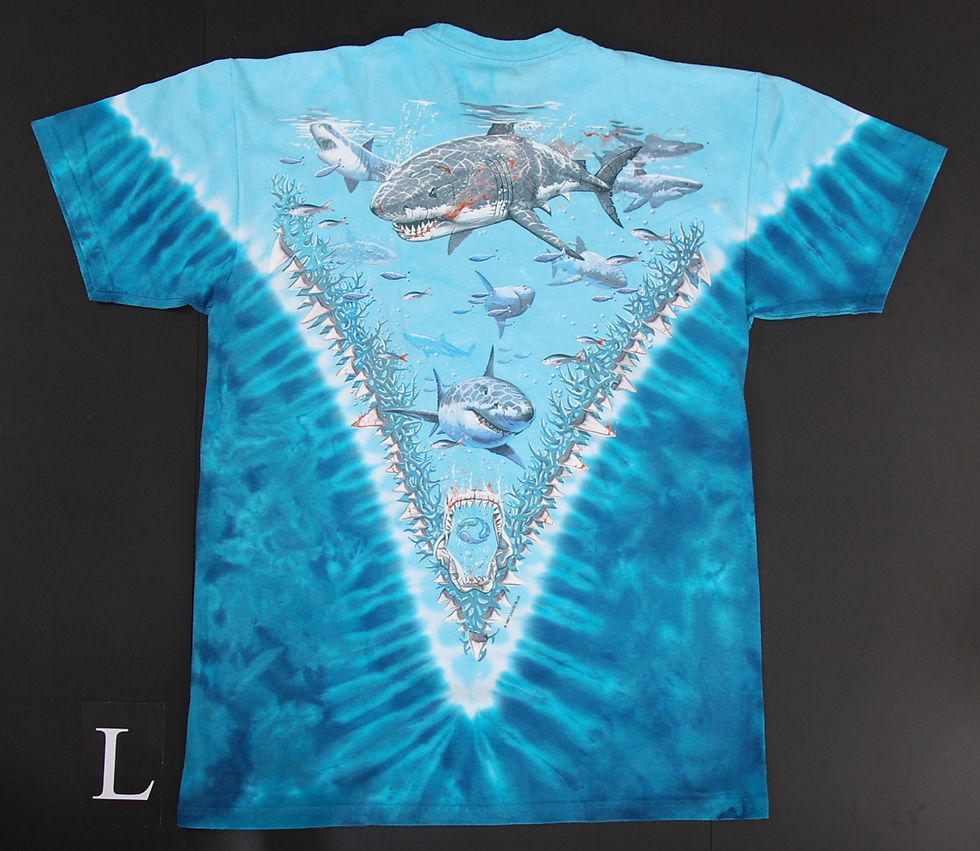 Miniaturbild: Haie T-Shirt – Blaues Ocean Motiv