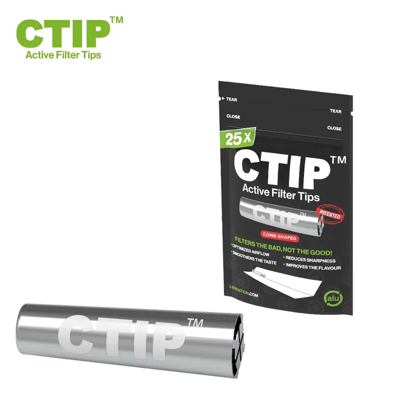CTIP Aktivkohlefilter konisch