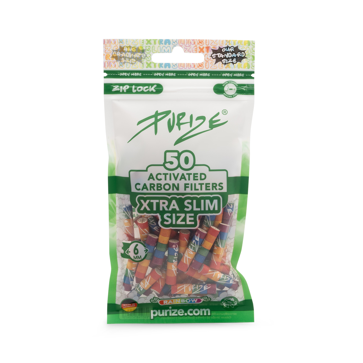 Purize 6mm 50 Stck Rainbow