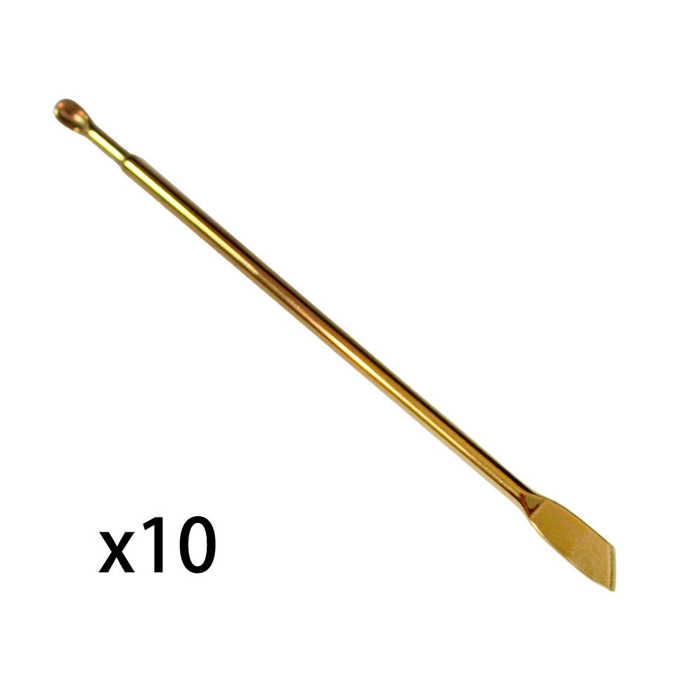Portionierlöffel mit Spatel gold