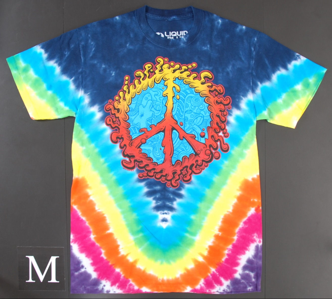 Peace Tie-Dye T-Shirt – Rainbow Motiv