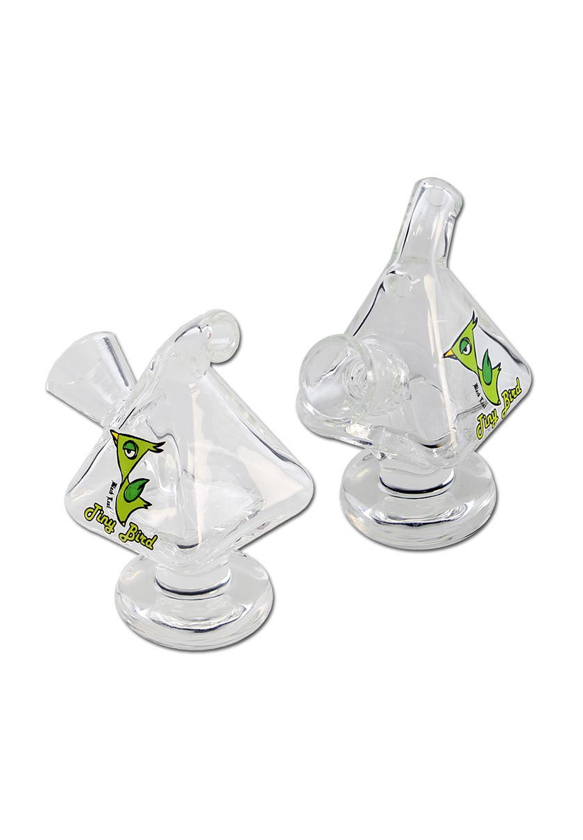 Black Leaf Tiny Bird Pyramide One Hit Bubbler