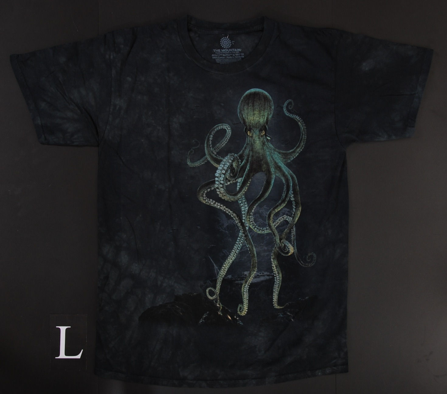 Octopus T-Shirt – Dunkles Oktopus Tiefsee Motiv