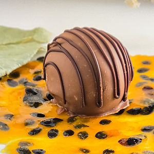 Passion fruit truffle