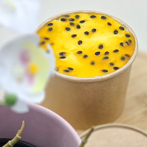 Passion fruit and chocolate