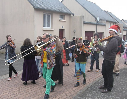 Carnaval au Mans, quartier université.