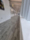 school hallway laminate flooring completed