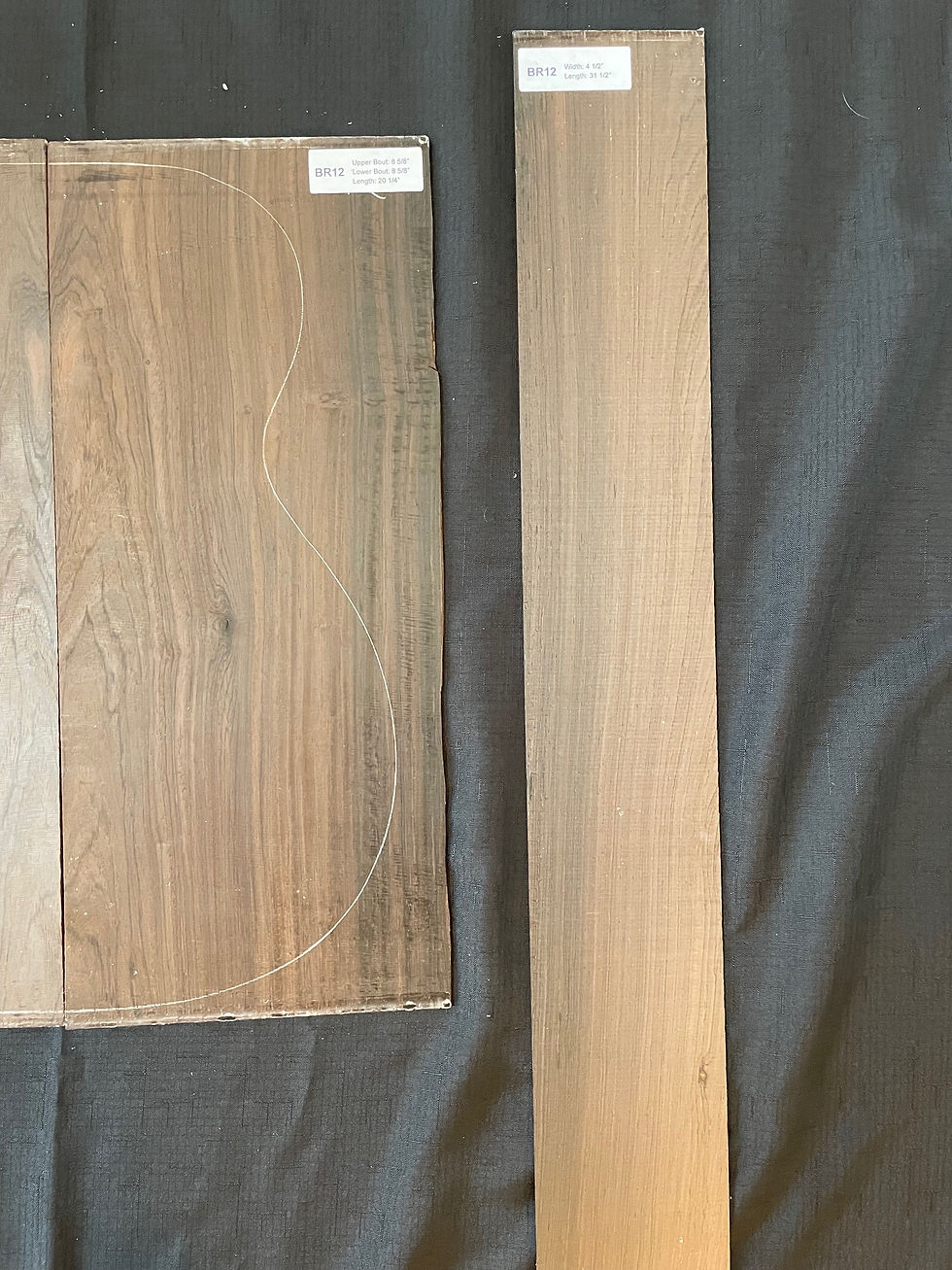 Thumbnail: BR12:  Brazilian Rosewood Back + Side Set - SOLD