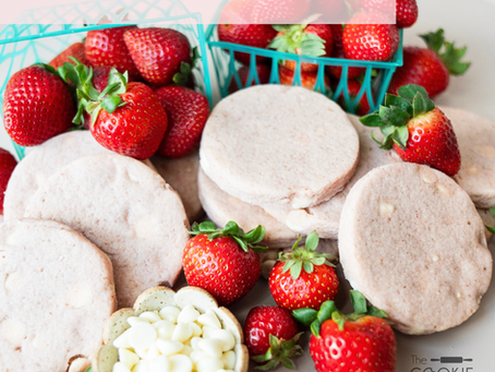 Strawberry & Cream Roll-Out Sugar Cookies