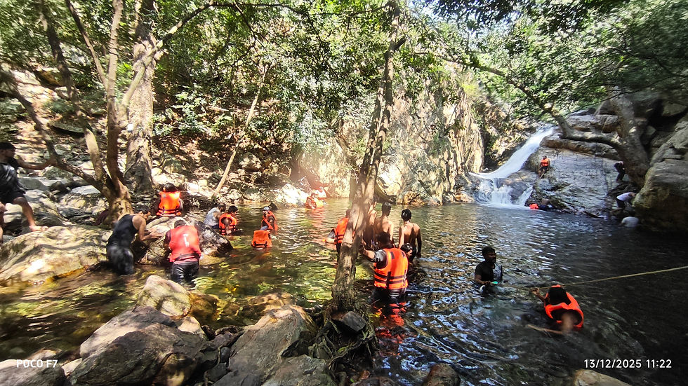 The 1st Waterfall on the trail