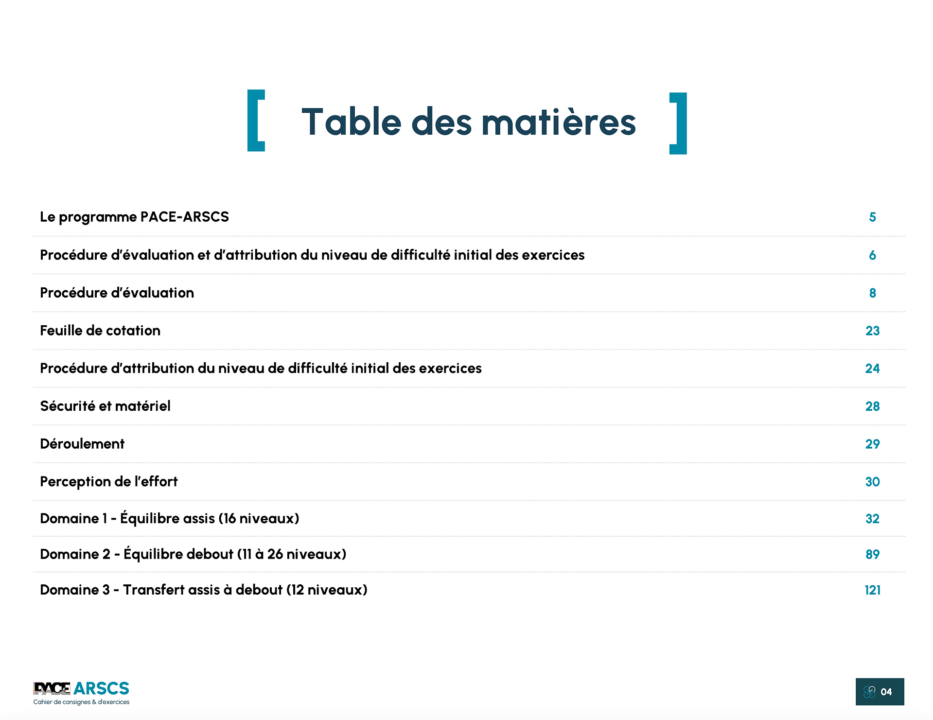 Programme PACE-ARSCS