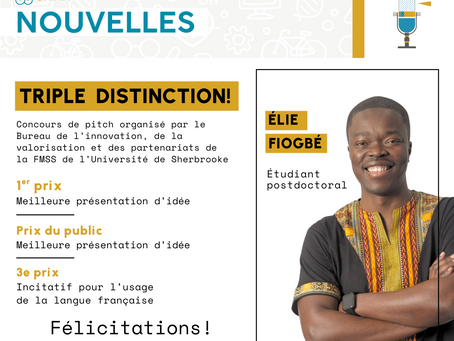 Triple distinction pour un projet innovant en santé au travail!