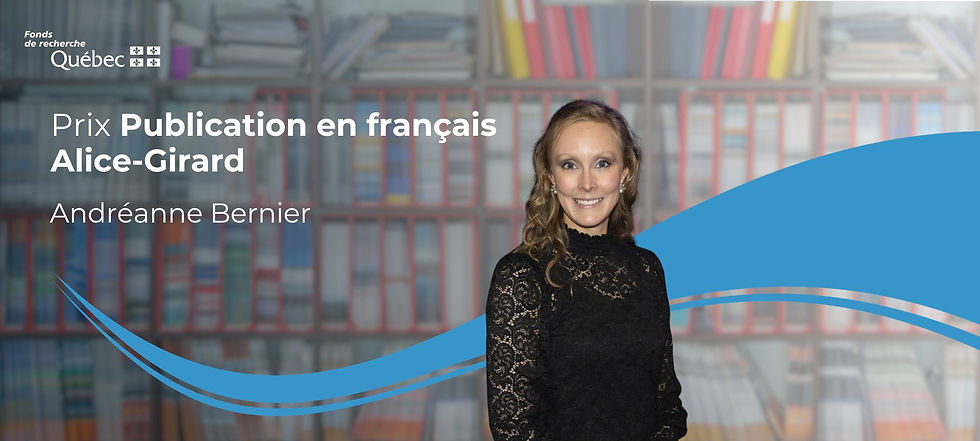 Andréanne Bernier Prix Alice Bernier