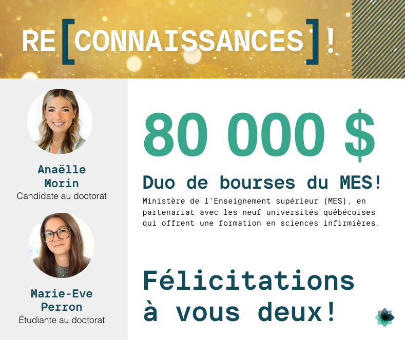Bourse MES 2025 MarieEve Perron et Anaelle Morin