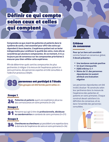 Rapport expérience patient soins primaires