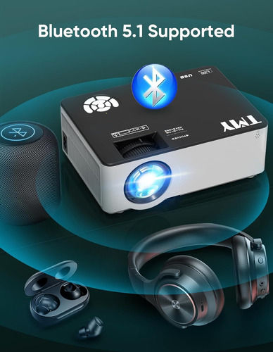 Miniatura: Proyector De Video Beam Tmy Con Wifi 5g 1200 Lm 1080p Nativo Hasta 300''