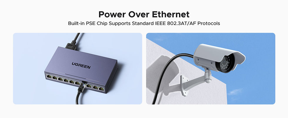 Miniatura: Ugreen Conmutador Ethernet Poe 10 Puertos 60w