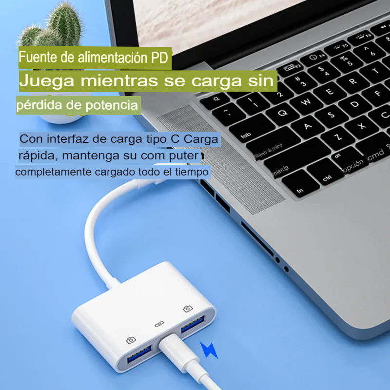 Miniatura: Adaptador Usb C A Usb Otg Pd Para Chromecast Telefono Tablet