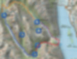 map of the greenstone caples track new zealand queenstown
