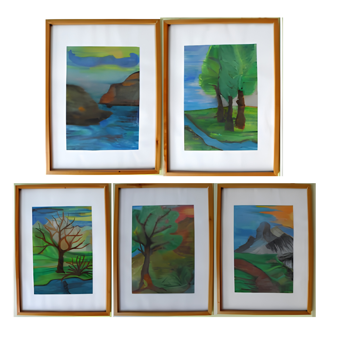 Five Landscapes by Danuta Dróżdż