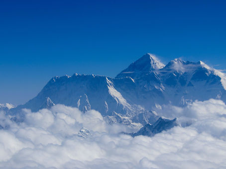 Mountain Flight Over Himalayan Glaciers