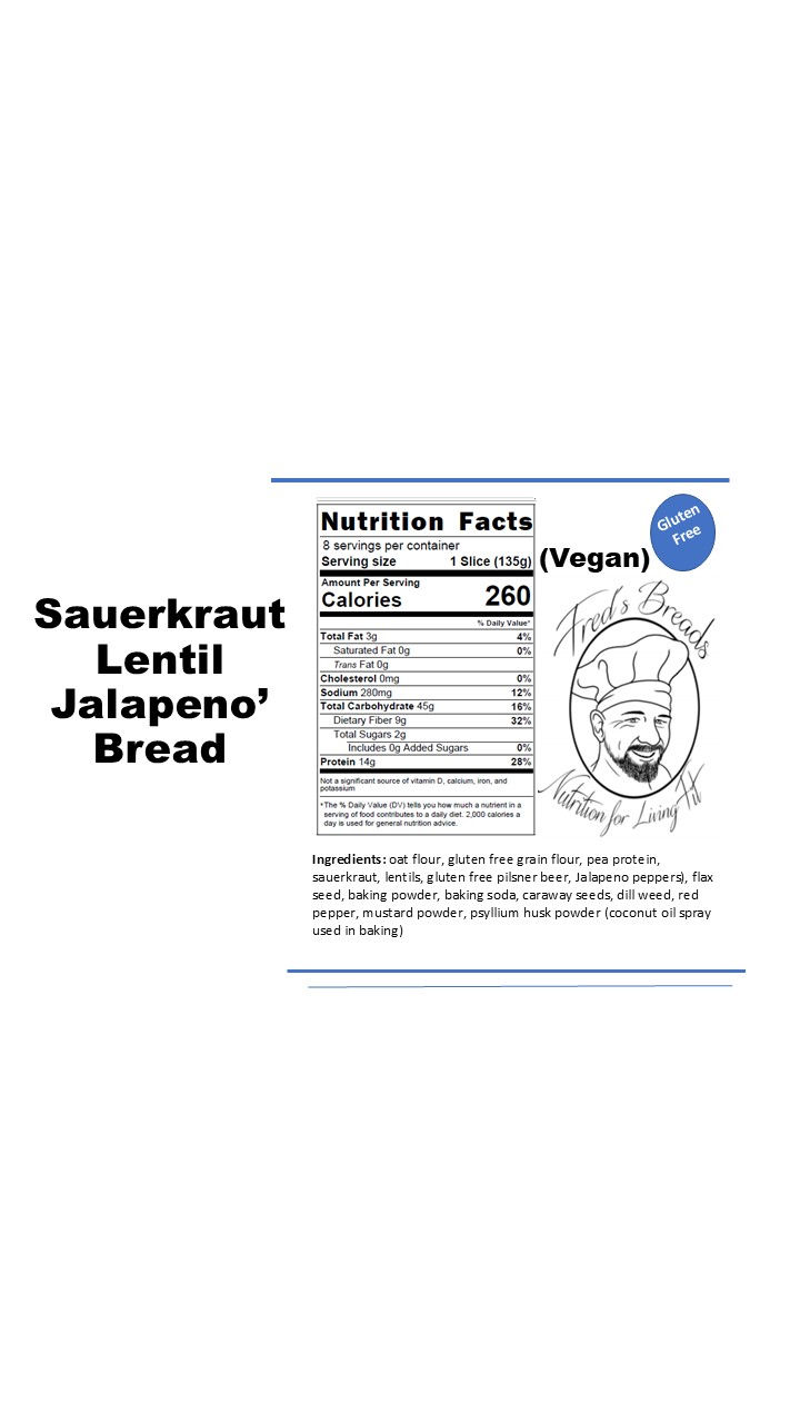 Thumbnail: Sauerkraut Lentil Jalepeno Bread