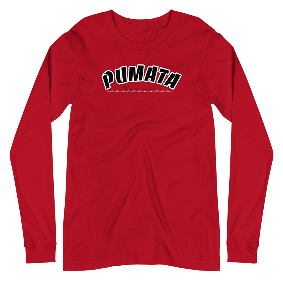Unisex Long Sleeve Tee " pUMATA SKATEBOARDS " - ( P.V.P no sujeto a IVA ) -