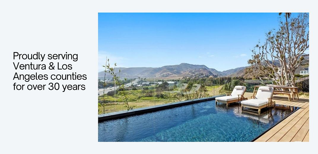 custom Swimming pool with lounge chairs in water southern california pool builder