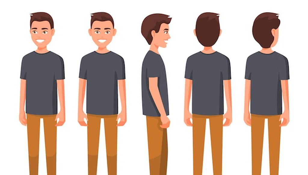 Изображение человека прямо спереди