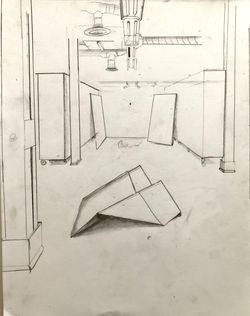 Space Plane (2022) 8.5” Tall X 11” Wide - Paper - Pencil