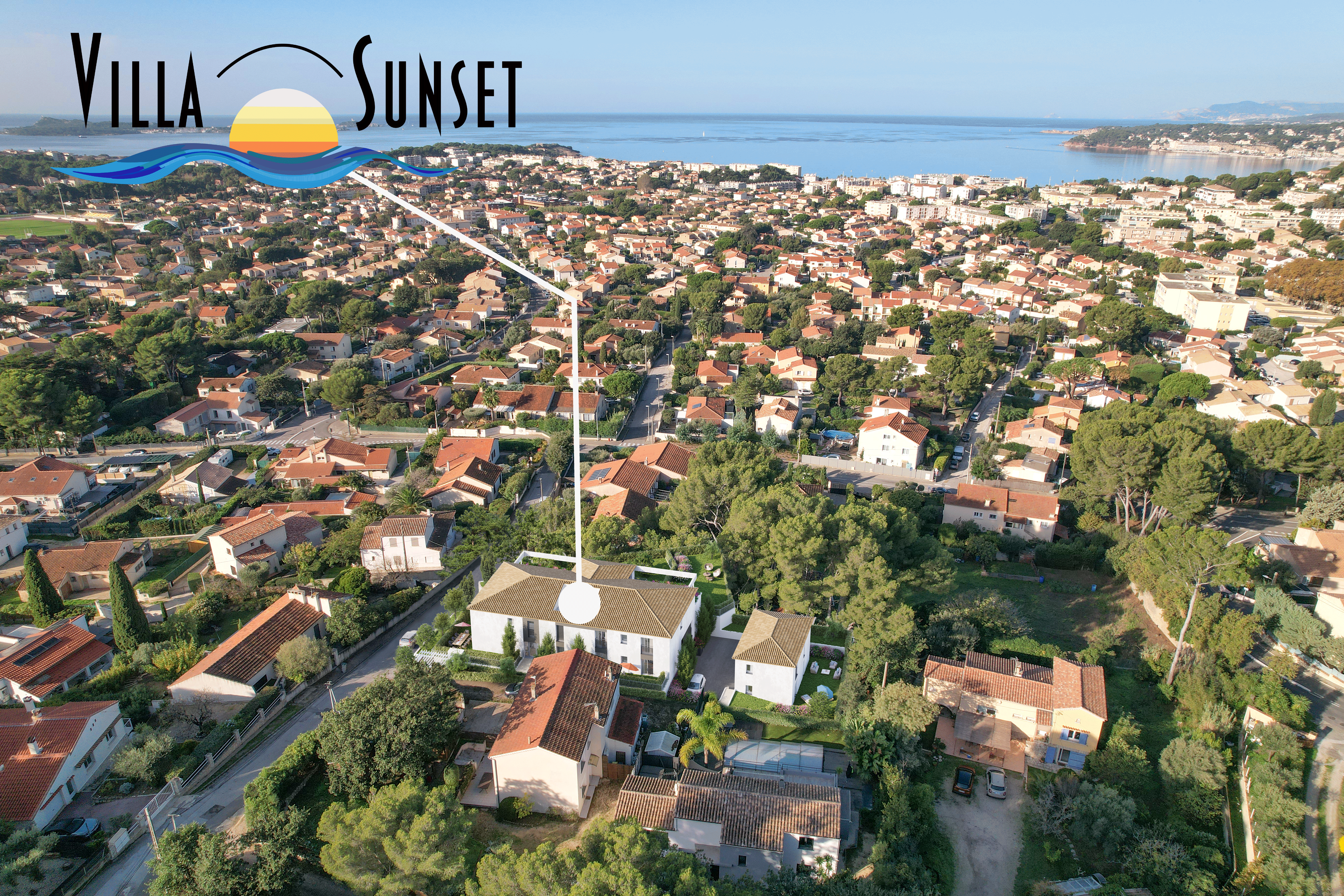 VUE AERIENNE VILLA SUNSET