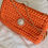 Miniature : Pochette au crochet orange