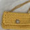 Miniature : Pochette au crochet jaune