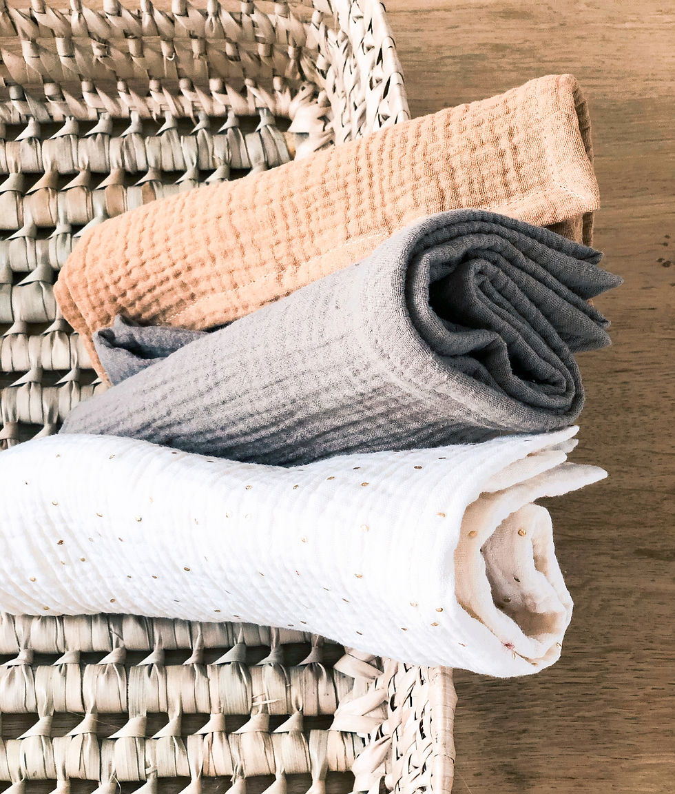 Serviette de table gaze de coton personnalisable