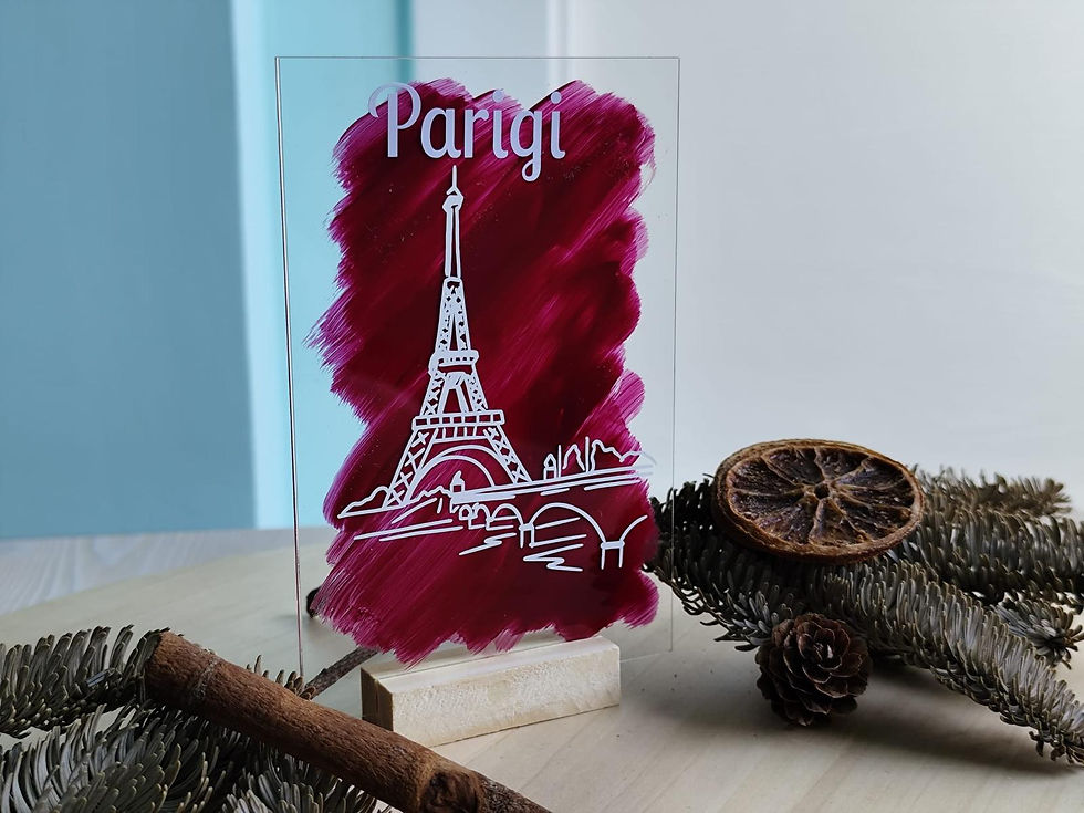 Miniatura: Segnatavoli tema Viaggi