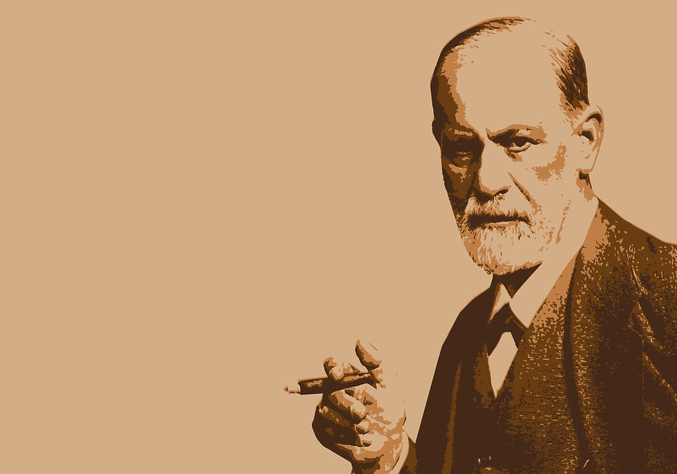 illustration of sigmund freud