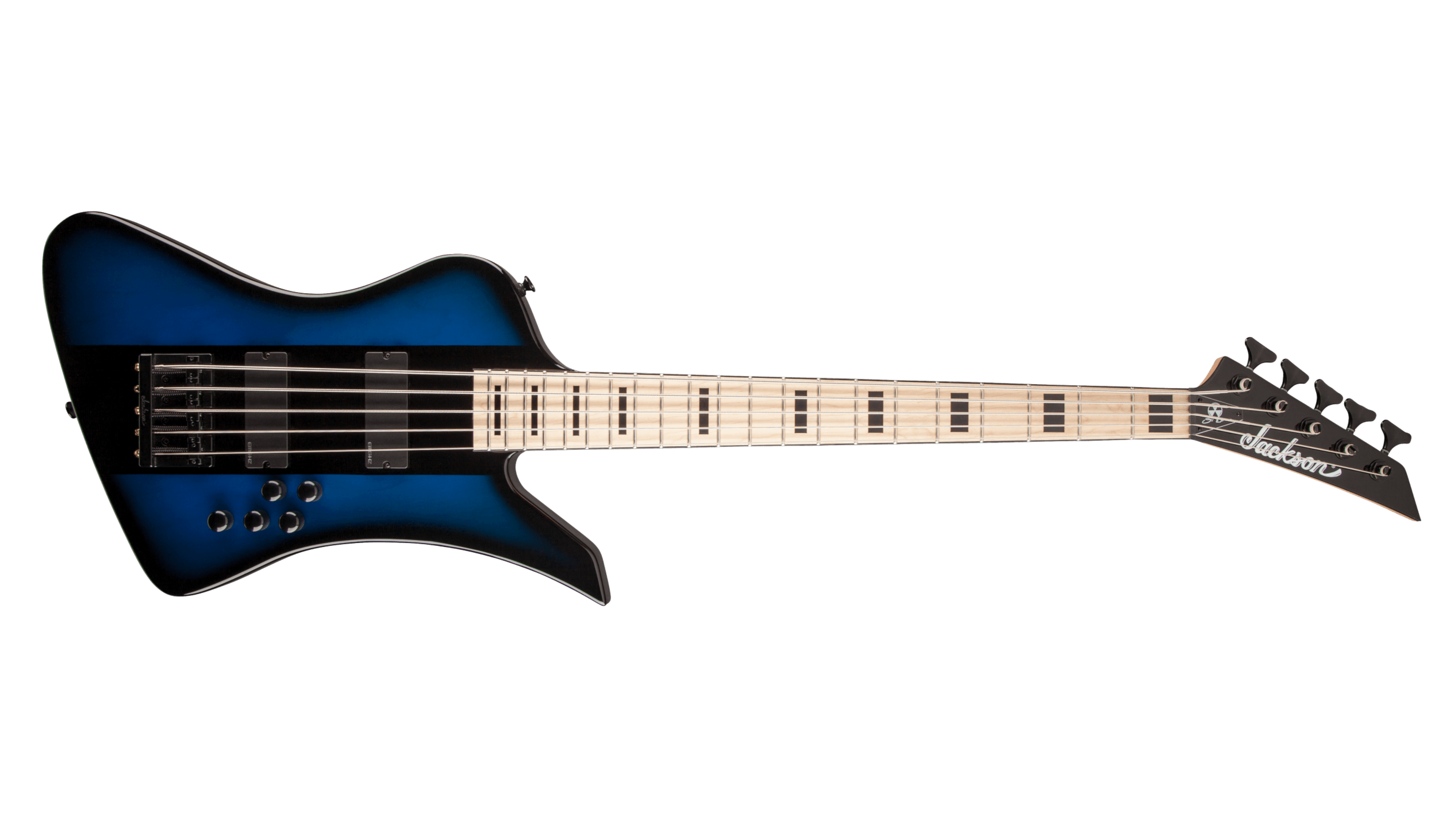 Jackson X Series Signature David Ellefson Kelly Bird V Bass Blue Stripe