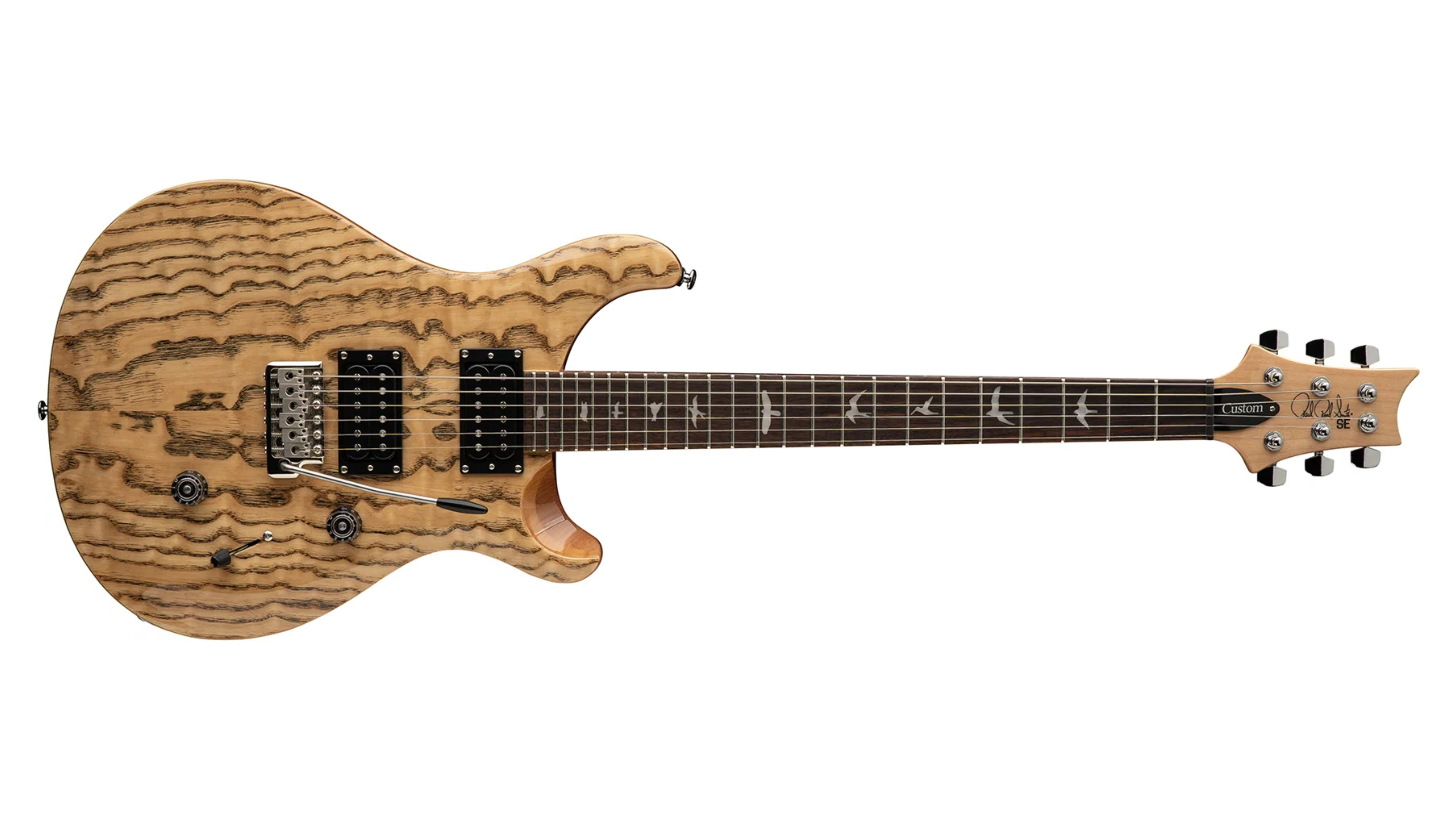 PRS SE Exotic Custom 24 Swamp Ash Burl Natural