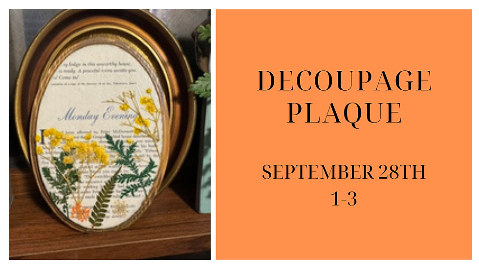 Decoupage Plaque
